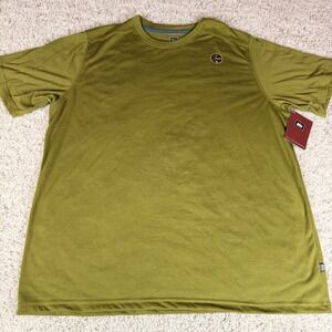 REI T-Shirt Mens X-Large Green Sahara‎ Hiking Outdoor Crew Neck Wicking SS Logo